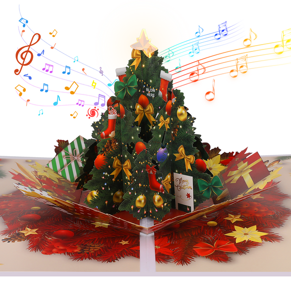 Floating Christmas Tree | Christmas Cards with Music & Lights